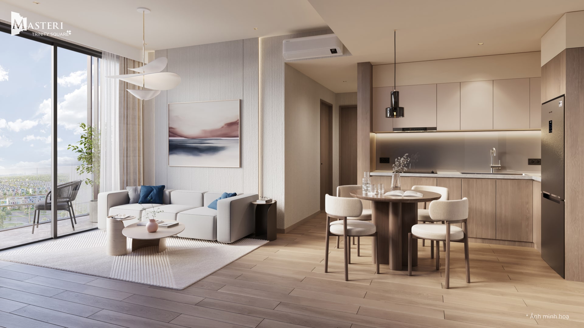 Không gian bếp tại Masteri Trinity Square